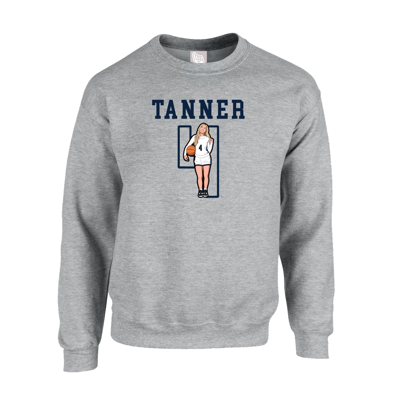 Fleece Crew — Shirsey in Grey