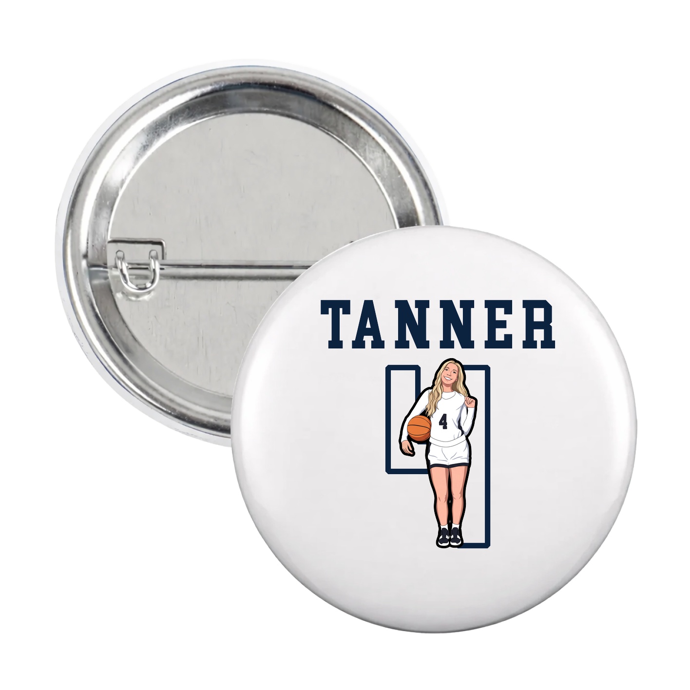 Game Day Button — Shirsey in White