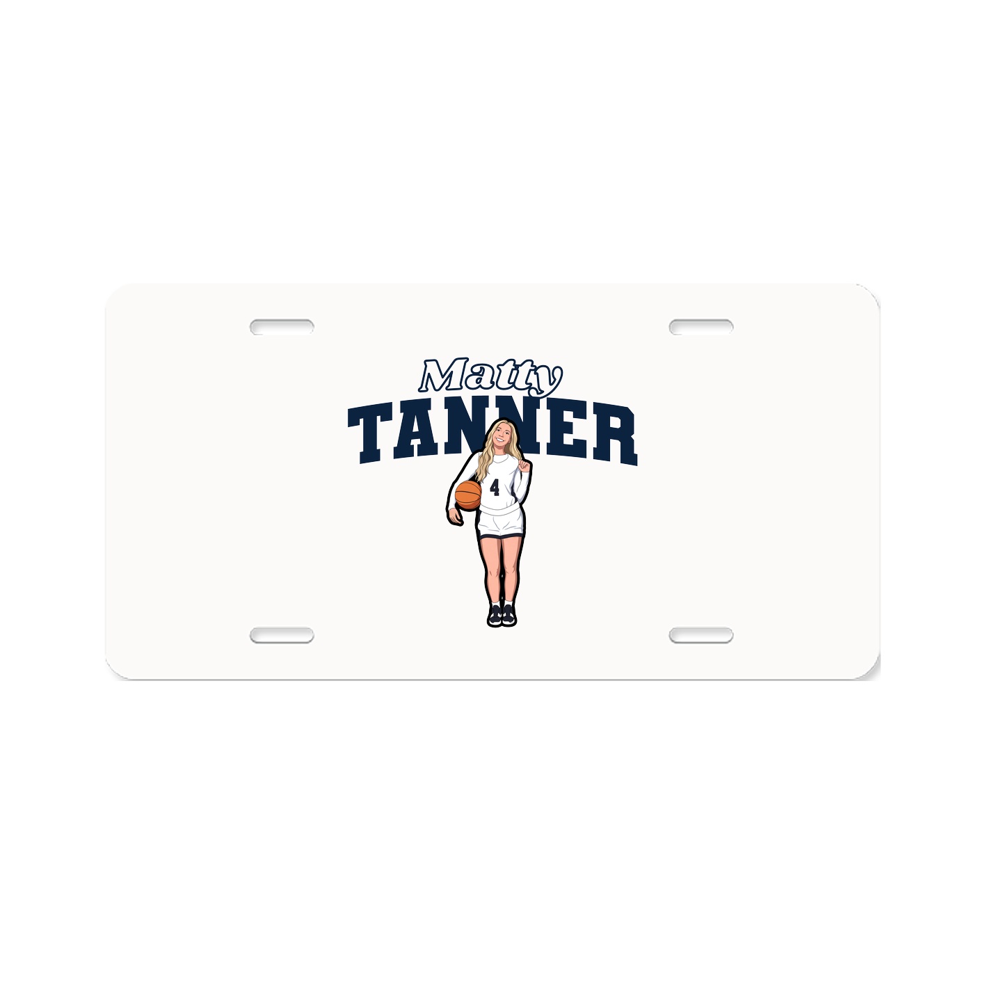 License Plate — Name Arch in Classic