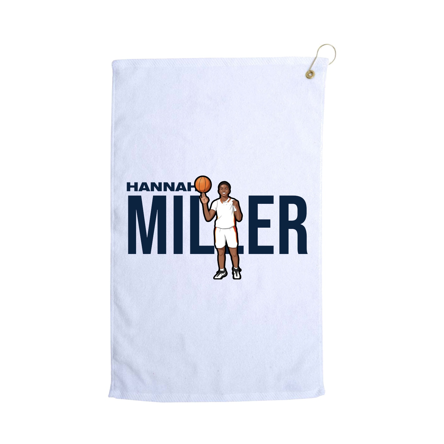 Golf Towel — Player Name in White