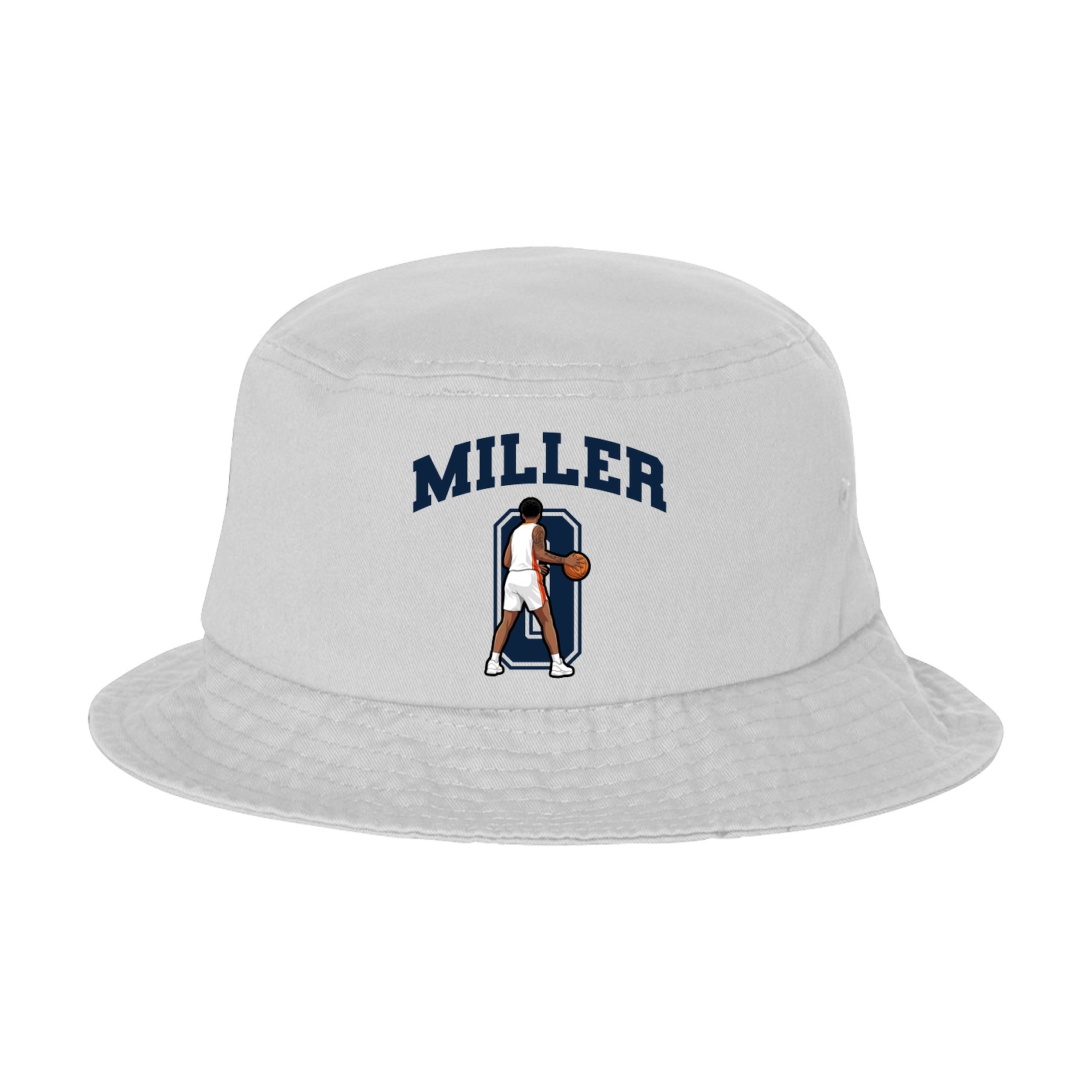 Bucket Cap — Number in White