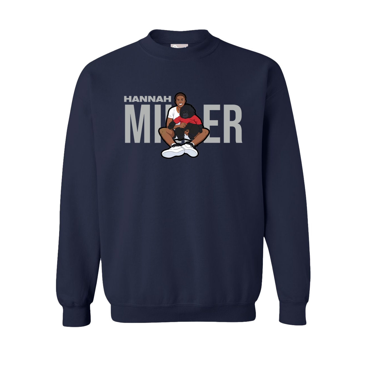 Fleece Crew — Player Name in Navy