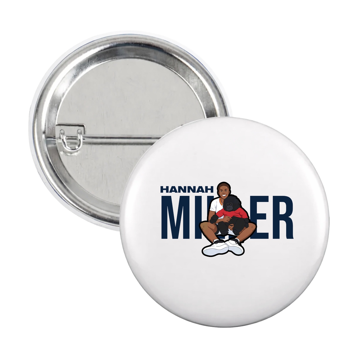 Game Day Button — Player Name in White