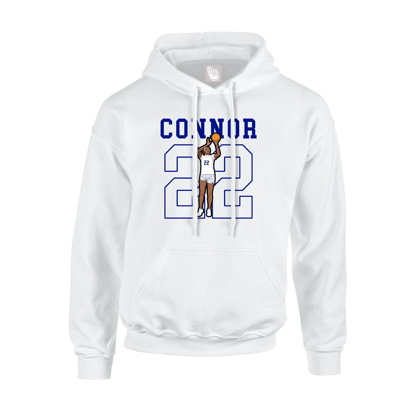 Hoodie — Shirsey in White