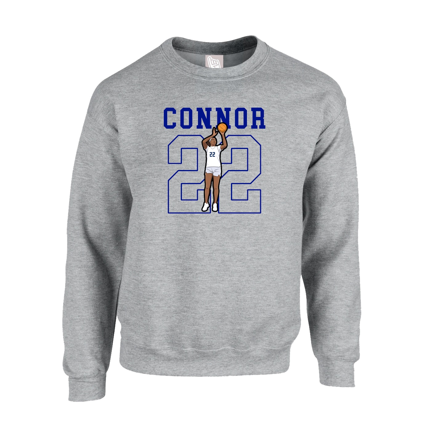 Fleece Crew — Shirsey in Grey