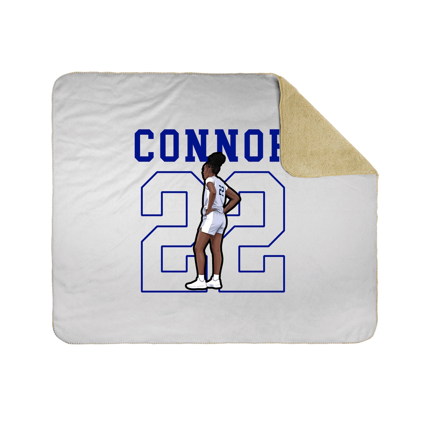Throw Blanket — Shirsey in White