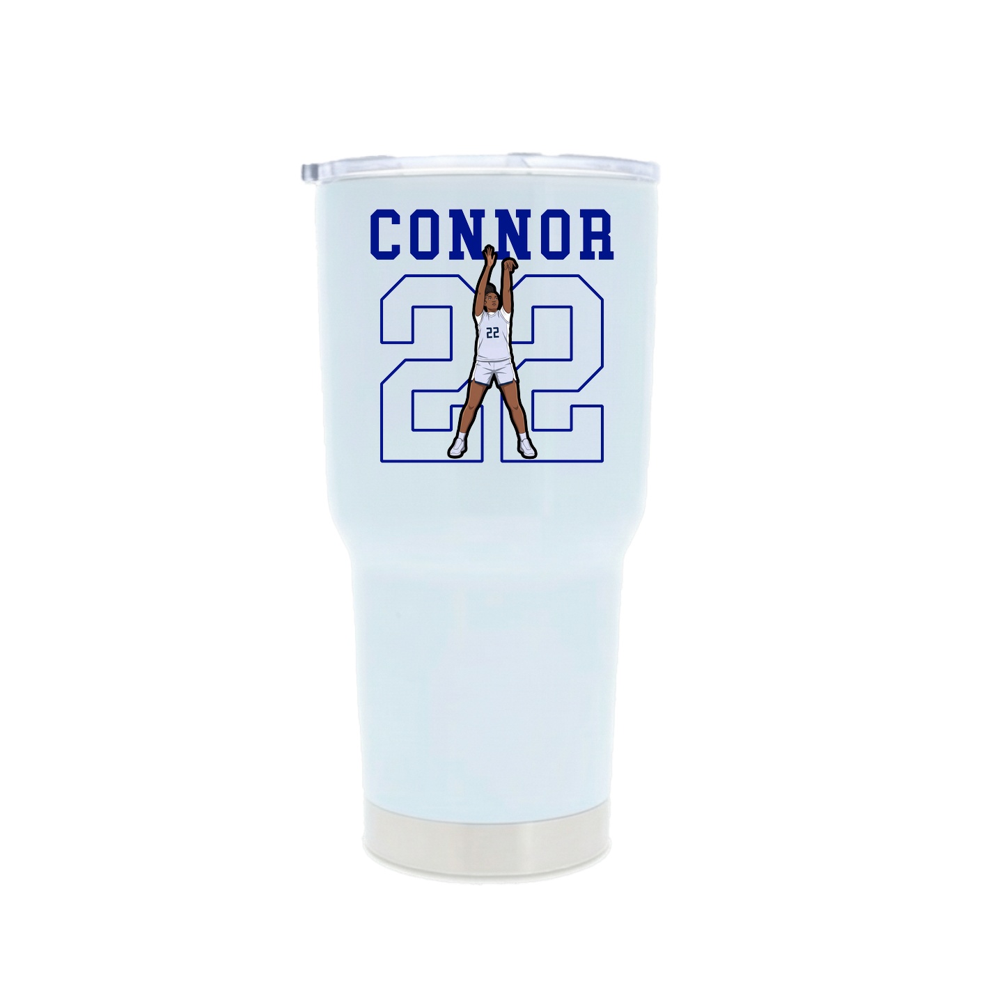 30oz Stainless Steel Tumbler — Shirsey in White
