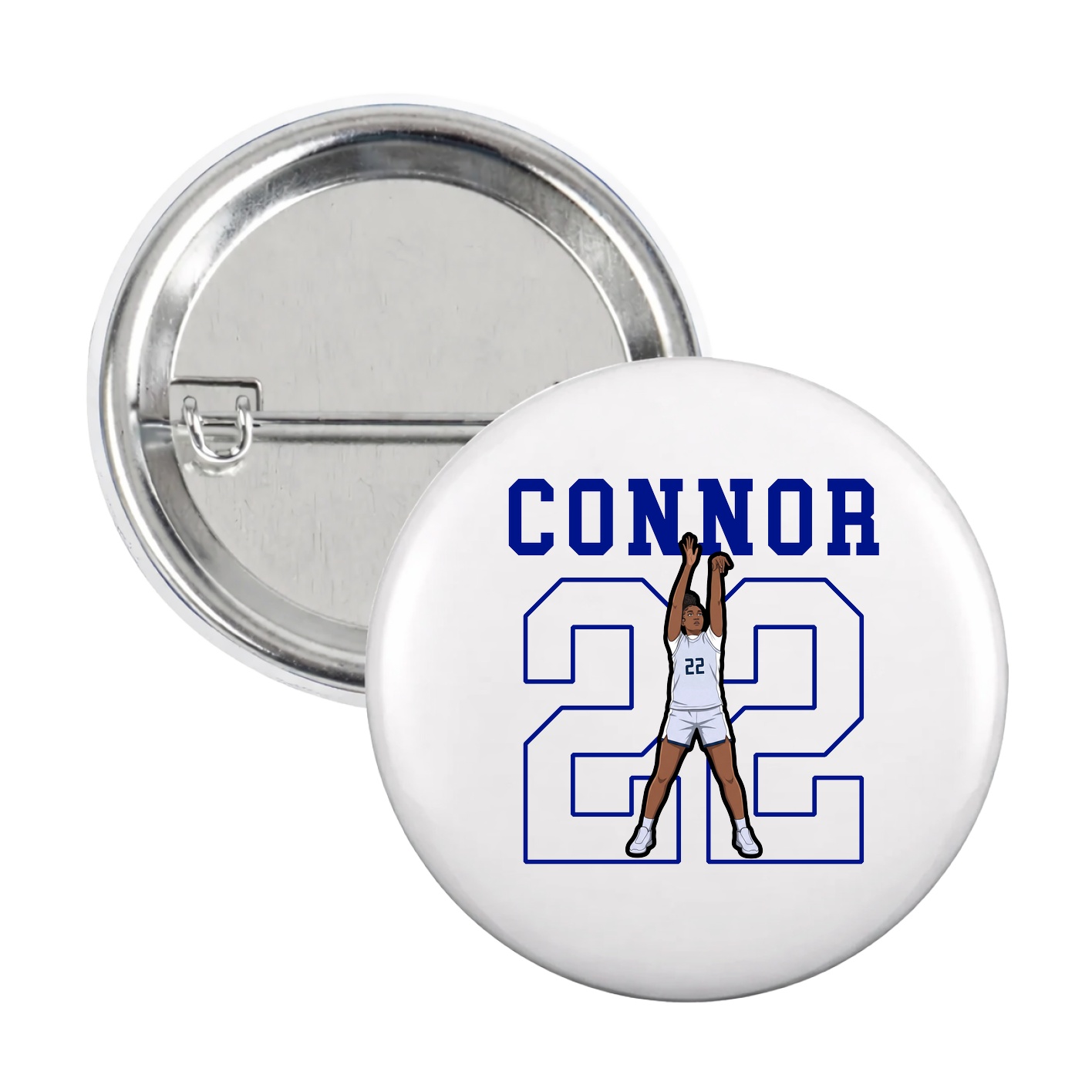 Game Day Button — Shirsey in White