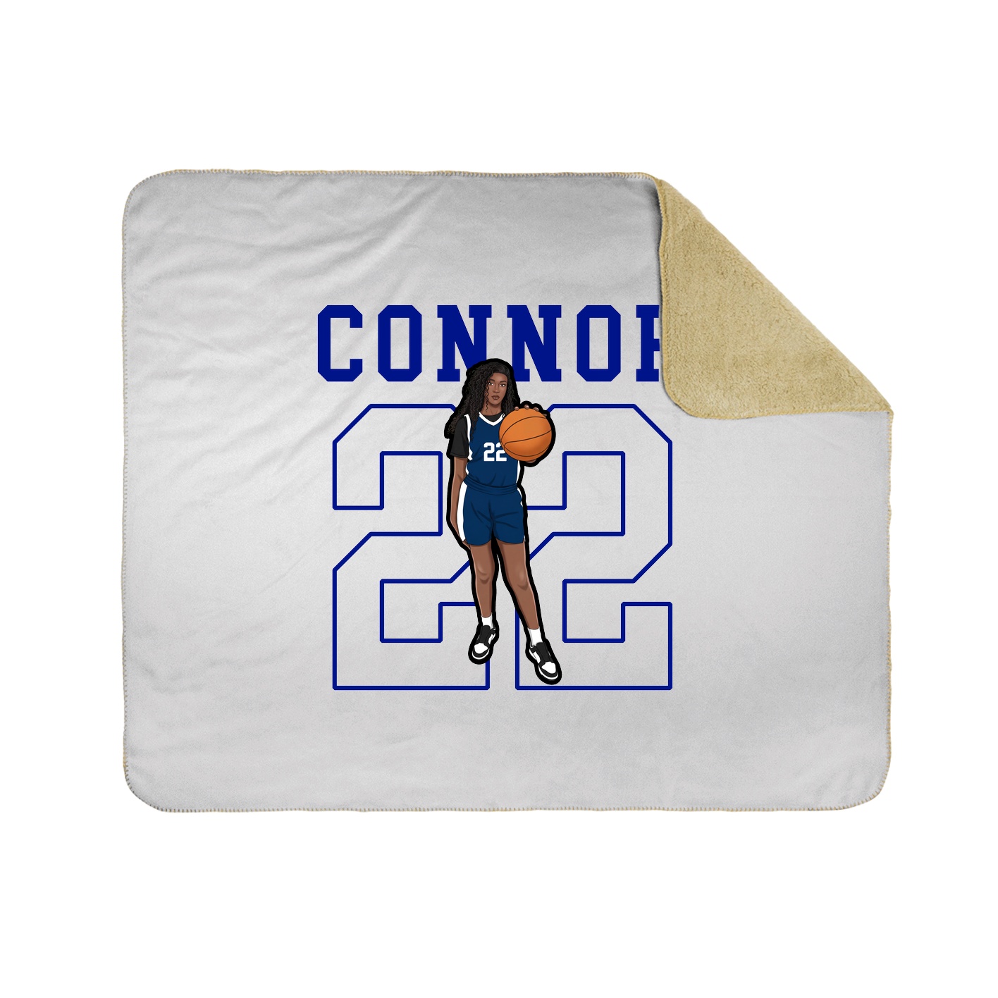 Throw Blanket — Shirsey in White