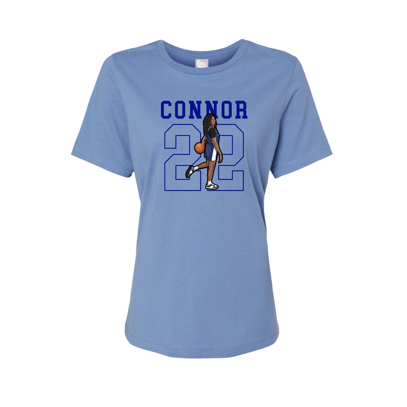 Fitted Women's Tee — Shirsey in Powder Blue