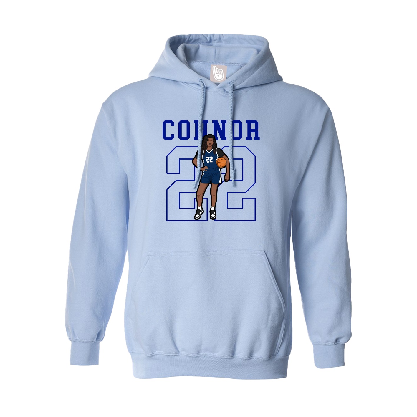 Hoodie — Shirsey in Light Blue