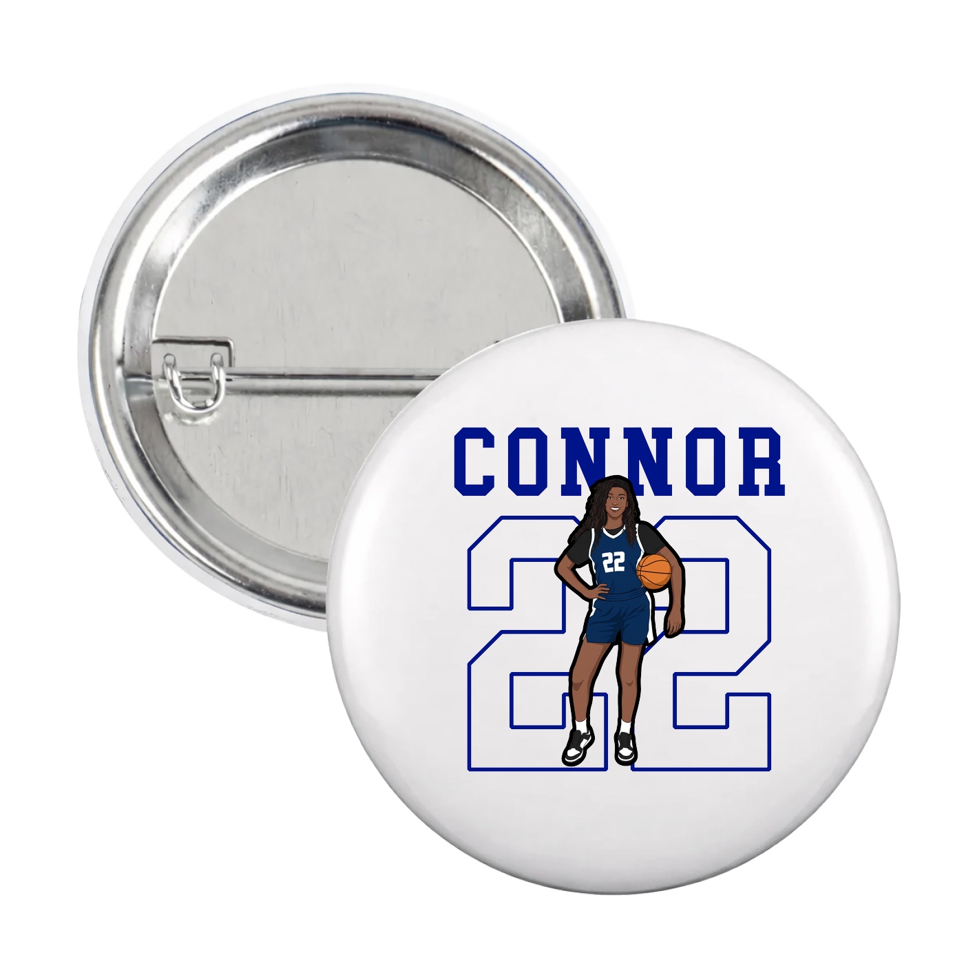Game Day Button — Shirsey in White