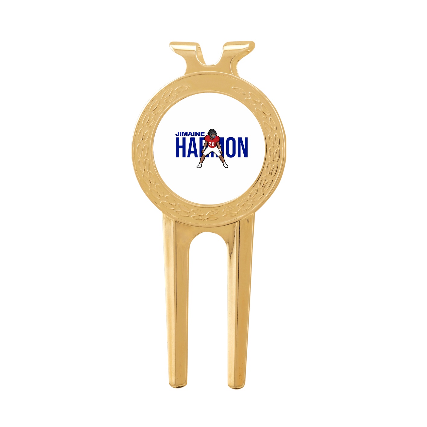 Divot Tool with Ball Marker — Player Name in Classic