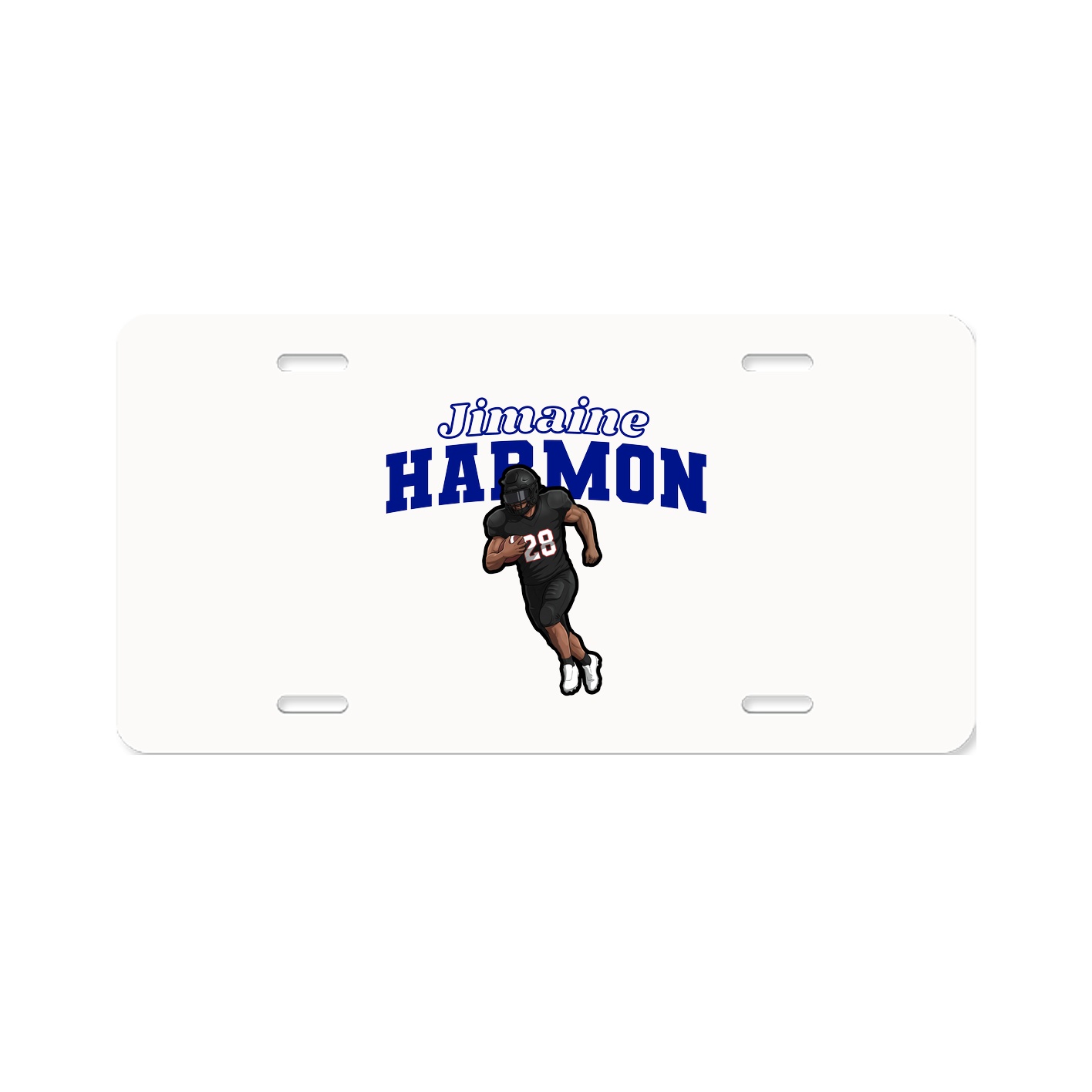 License Plate — Name Arch in Classic