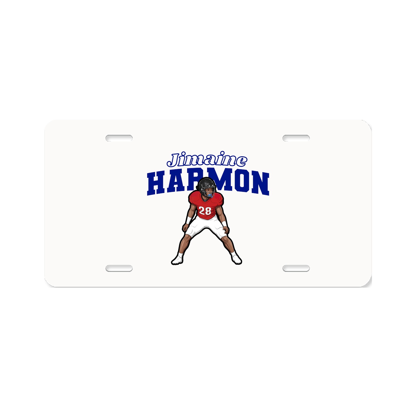 License Plate — Name Arch in Classic