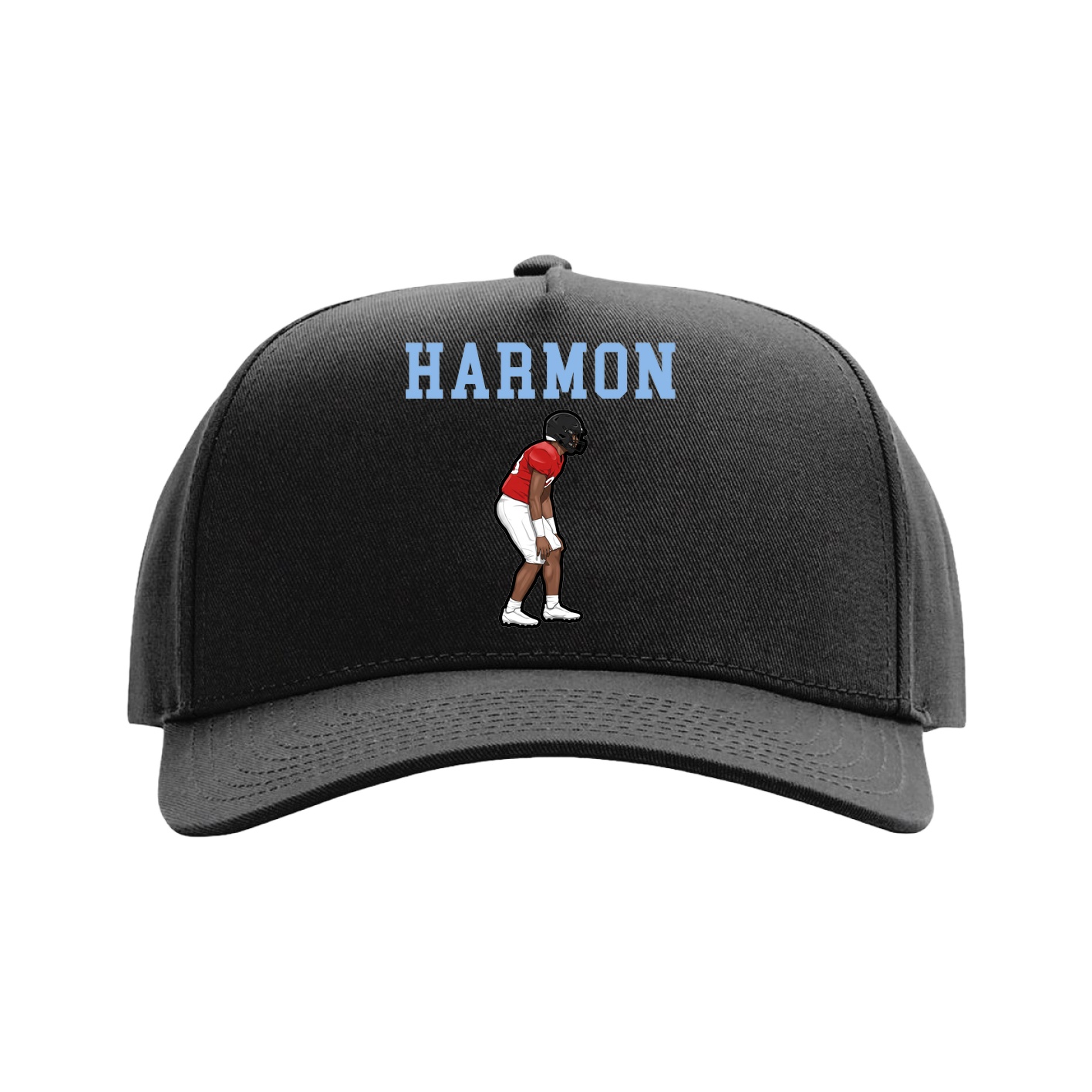 Full Fabric Five-Panel Champ Cap — Shirsey in Black