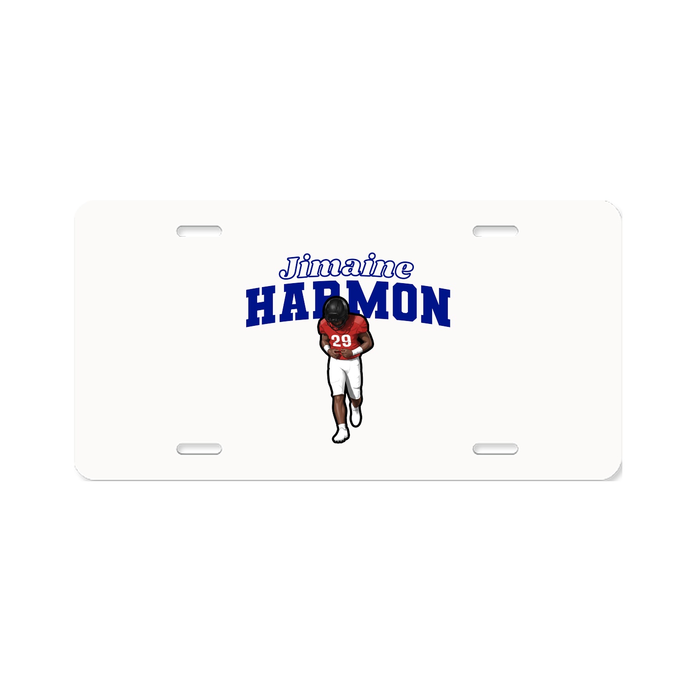 License Plate — Name Arch in Classic