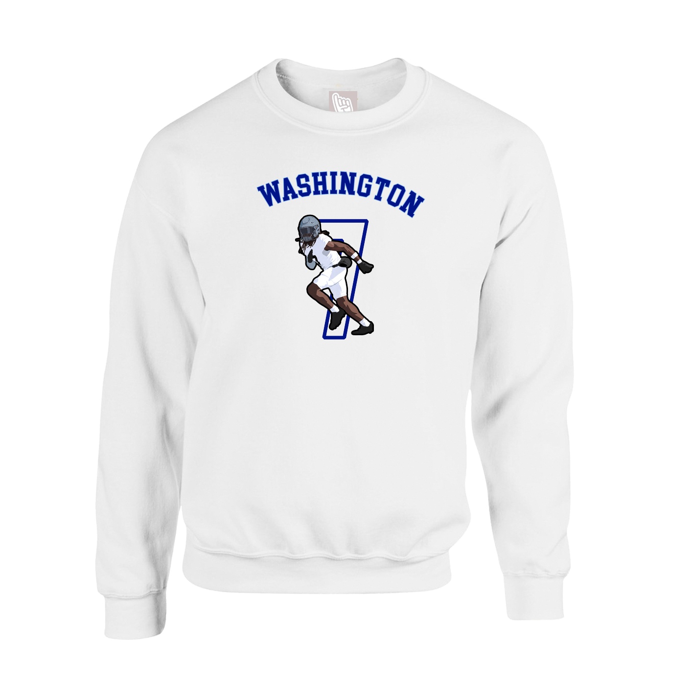 Fleece Crew — Shirsey Arch in White