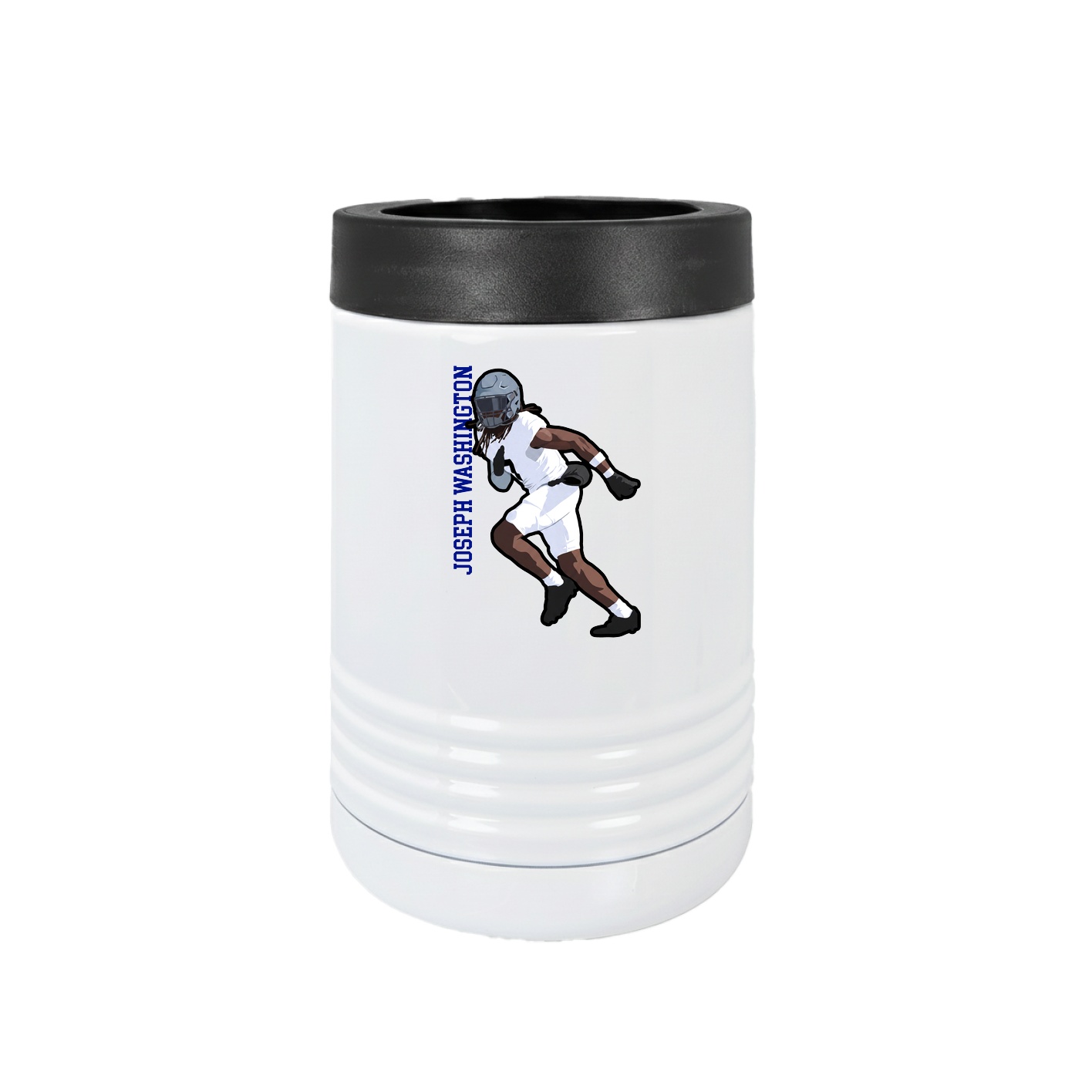 Beverage Holder — Name Vertical in White