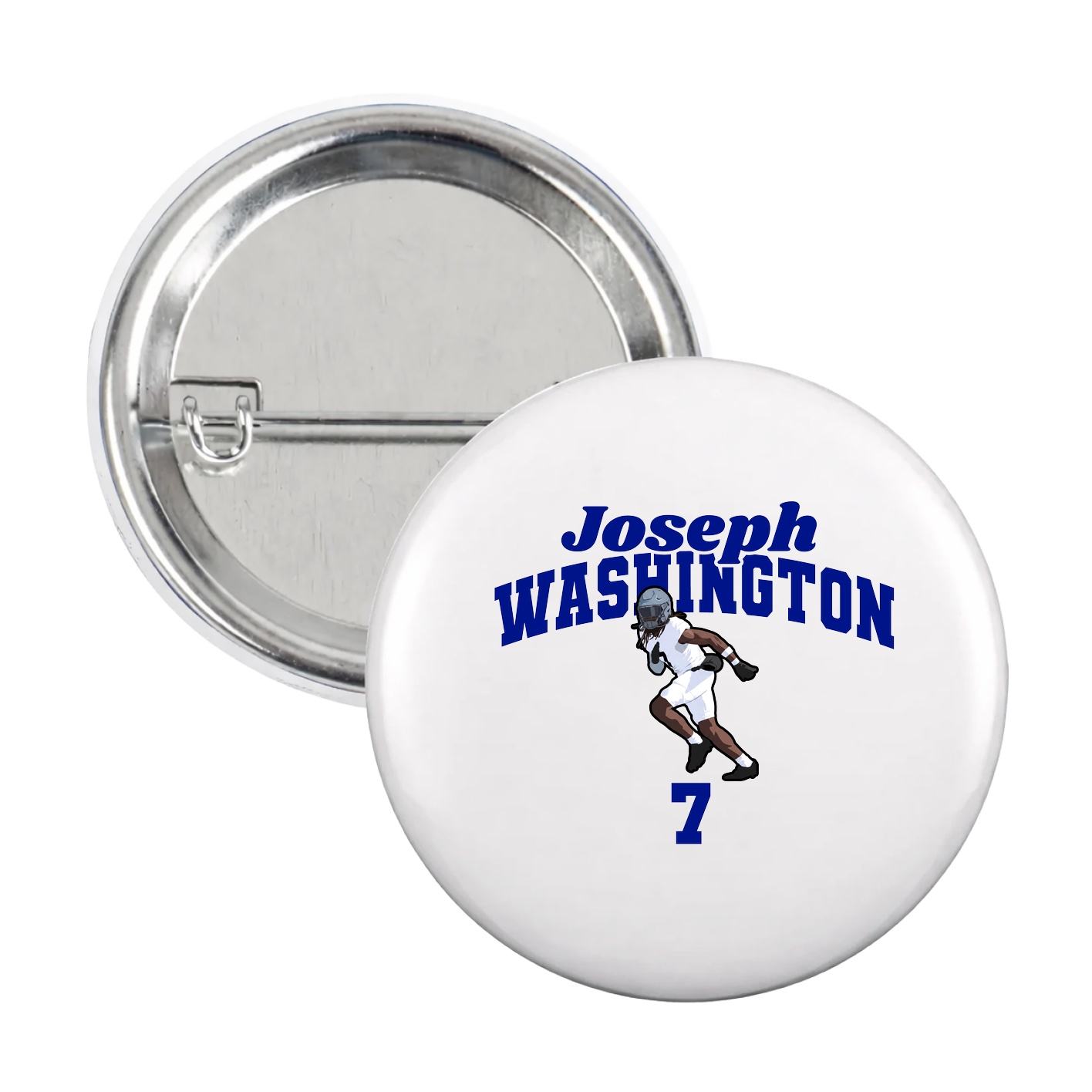 Game Day Button — Signature Arch in White