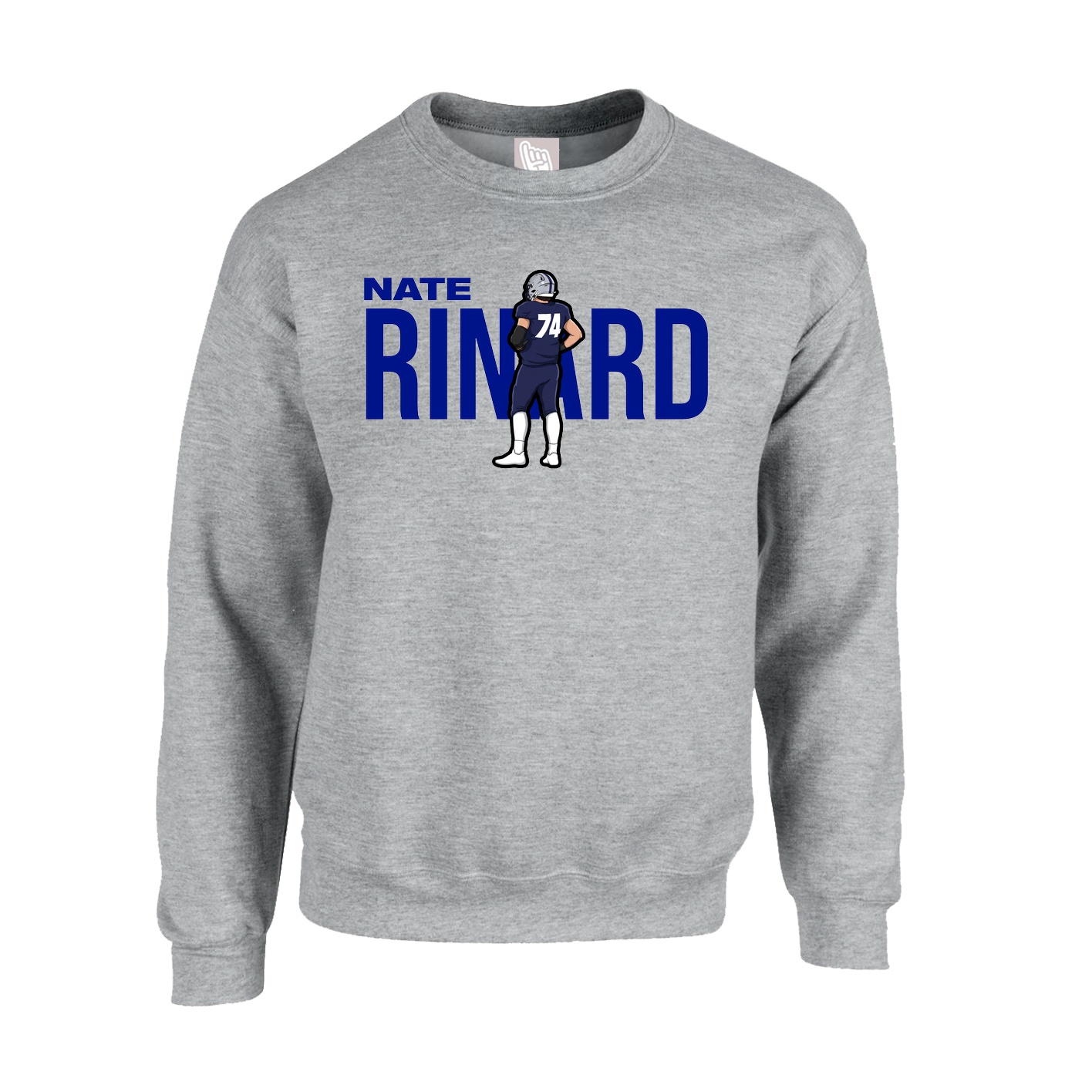Fleece Crew — Player Name in Grey