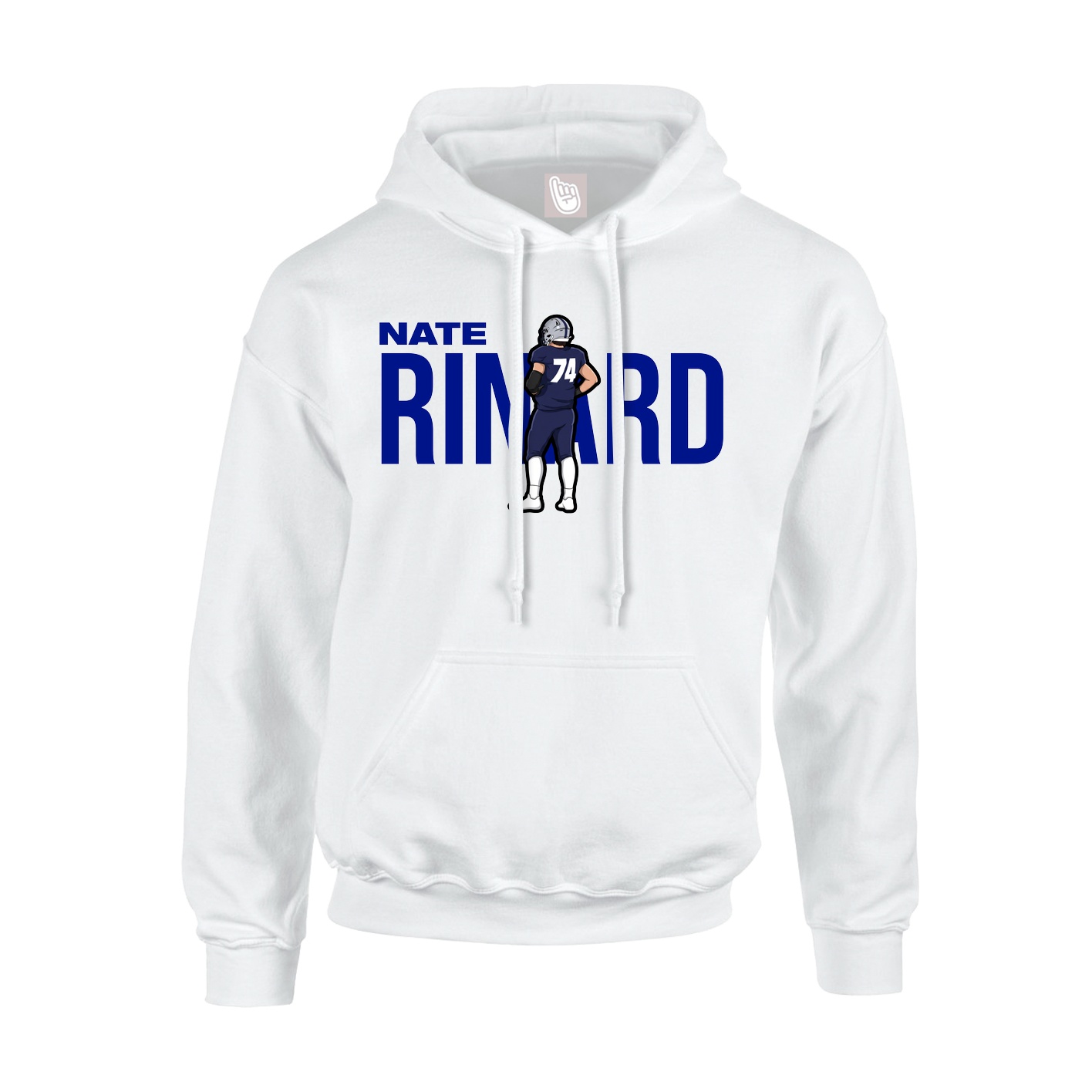 Youth Hoodie — Player Name in White