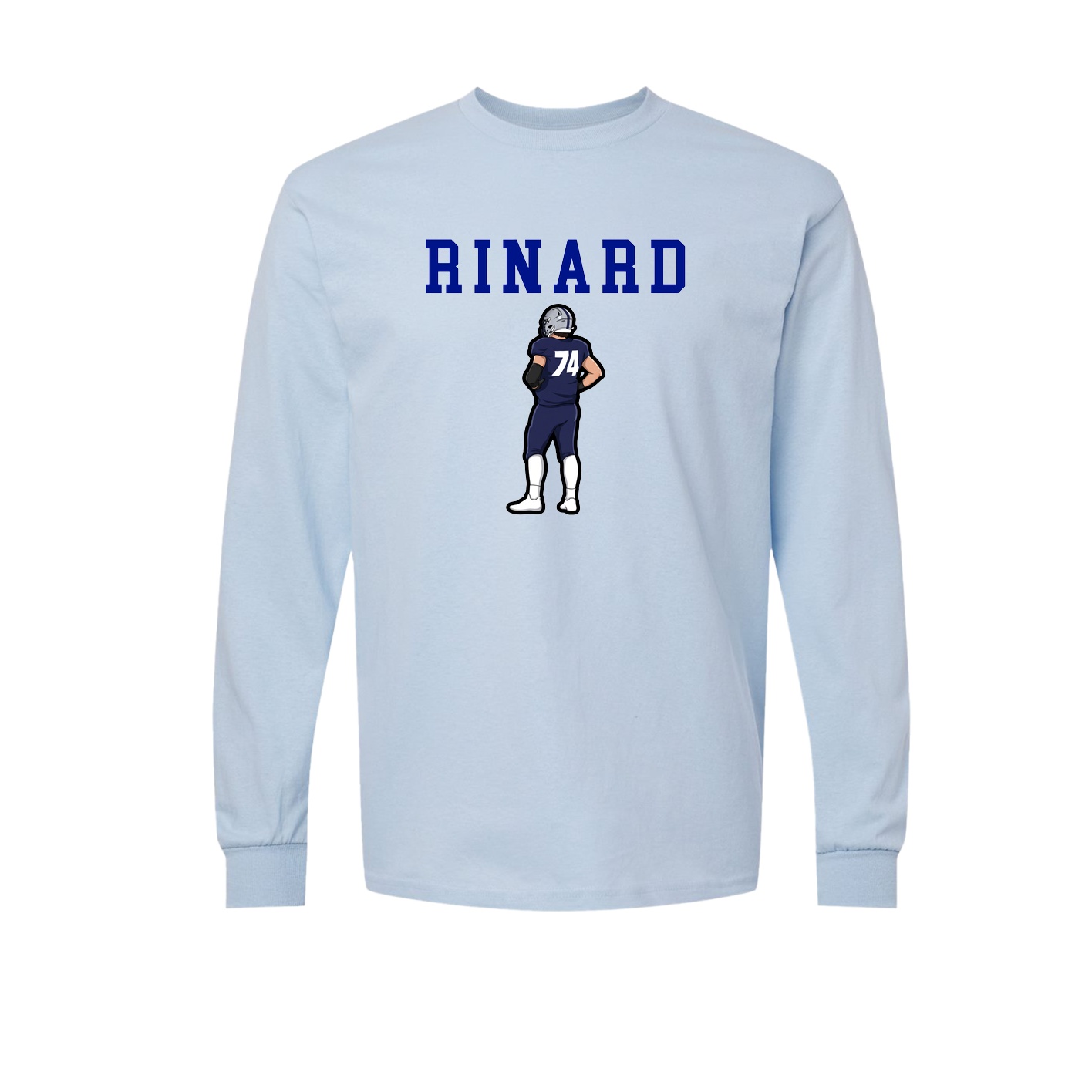 Long Sleeve Tee — Shirsey in Light Blue