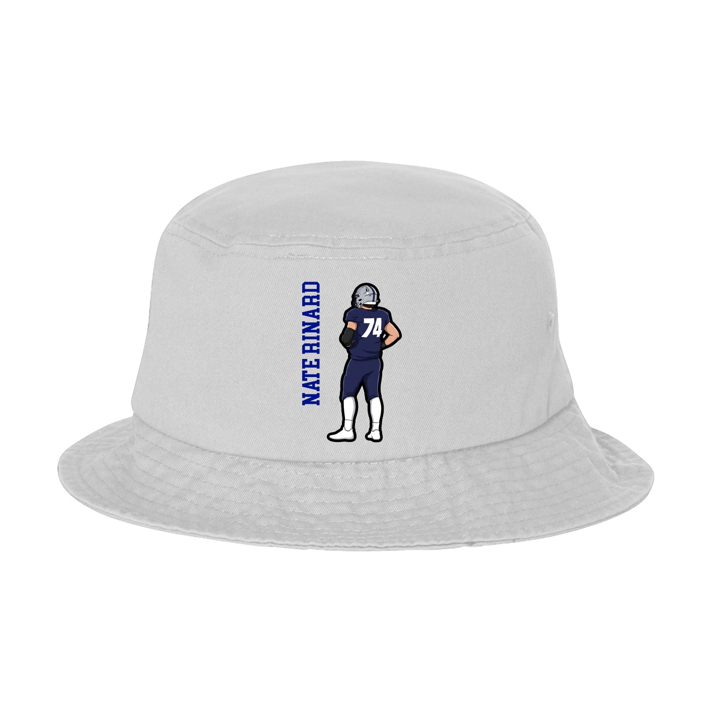 Bucket Cap — Name Vertical in White