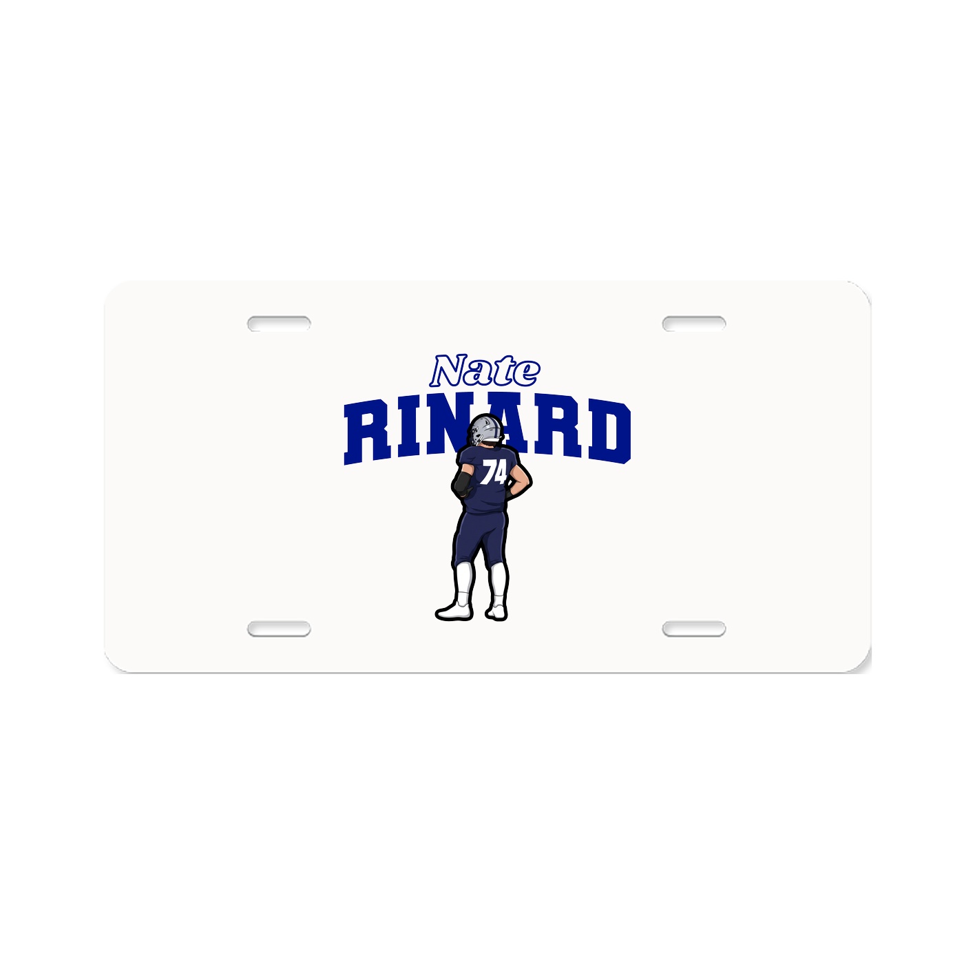 License Plate — Name Arch in Classic