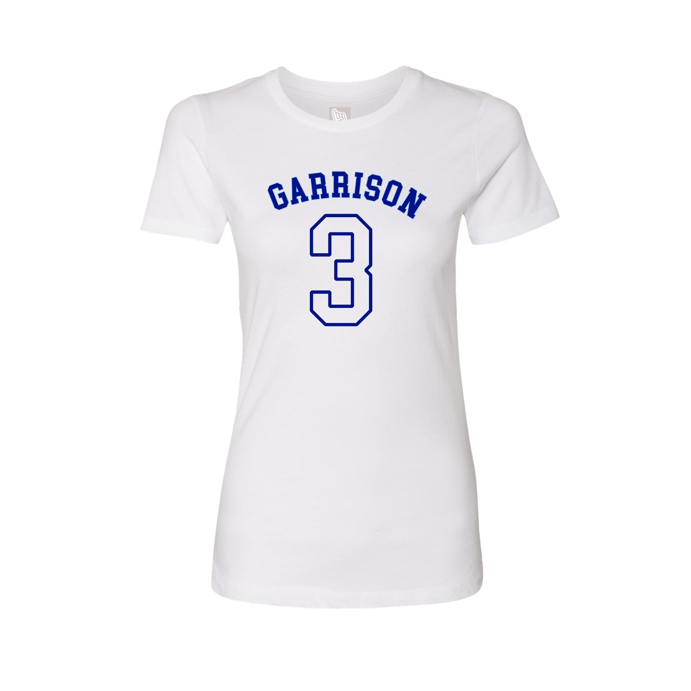 Fitted Women's Tee — Shirsey Arch in White