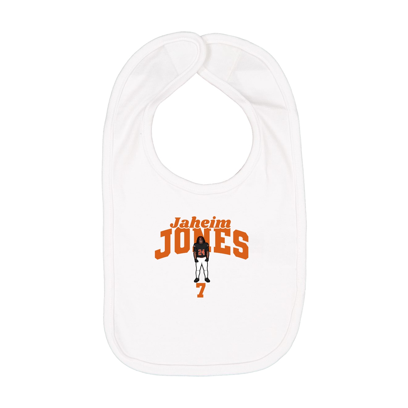 Infant Bib — Signature Arch in White