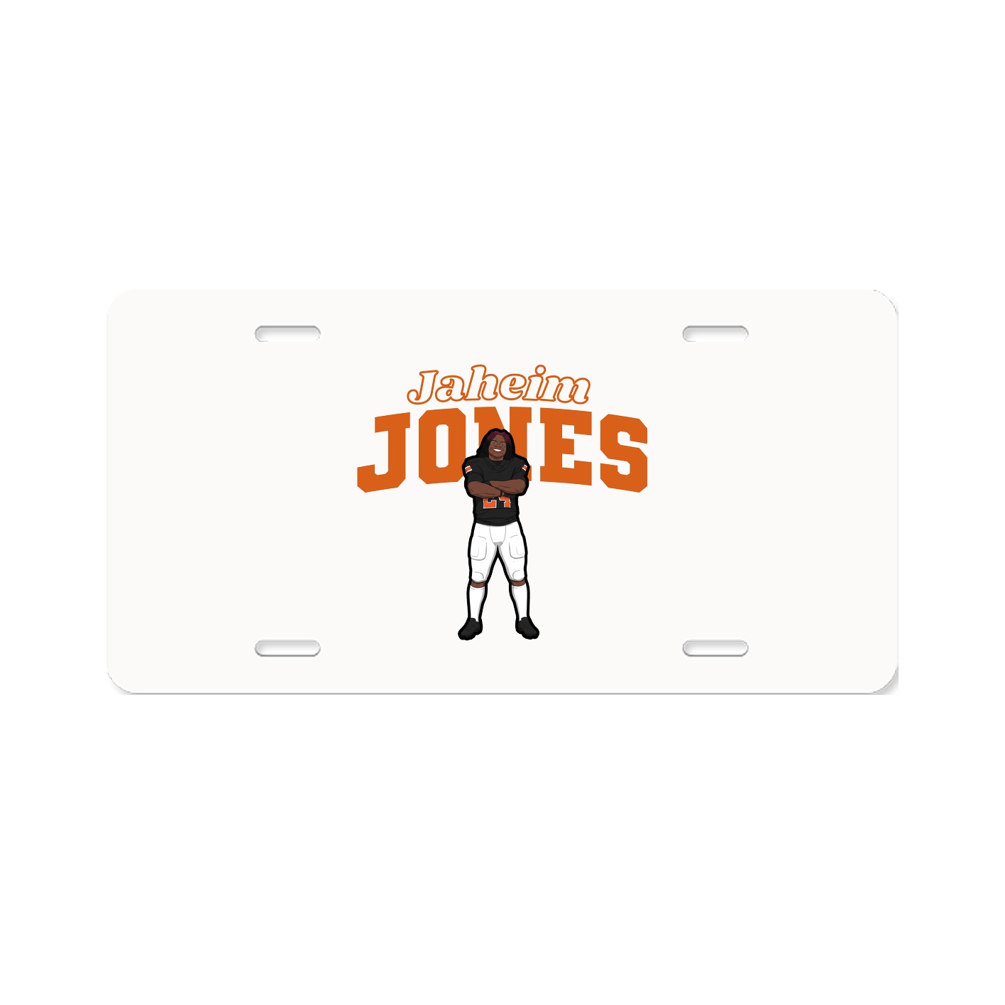 License Plate — Name Arch in Classic