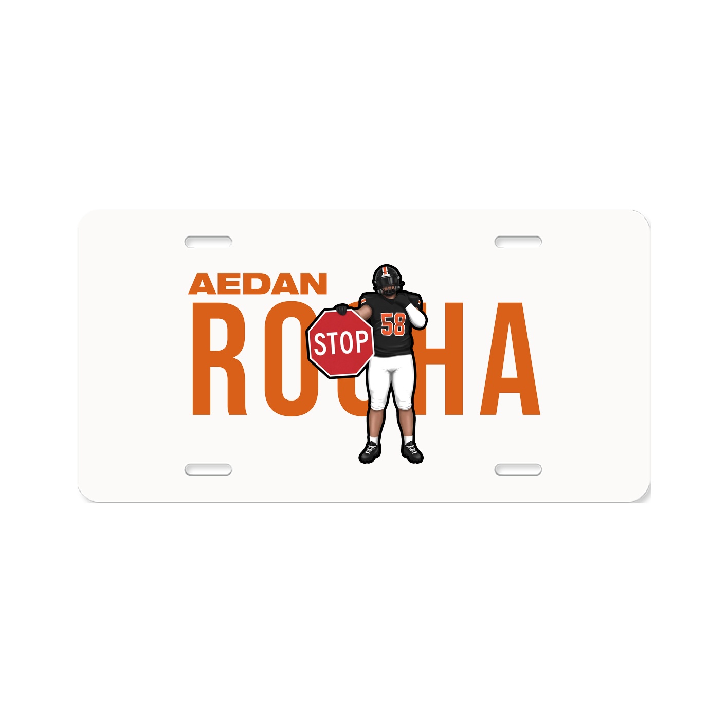 License Plate — Player Name in Classic