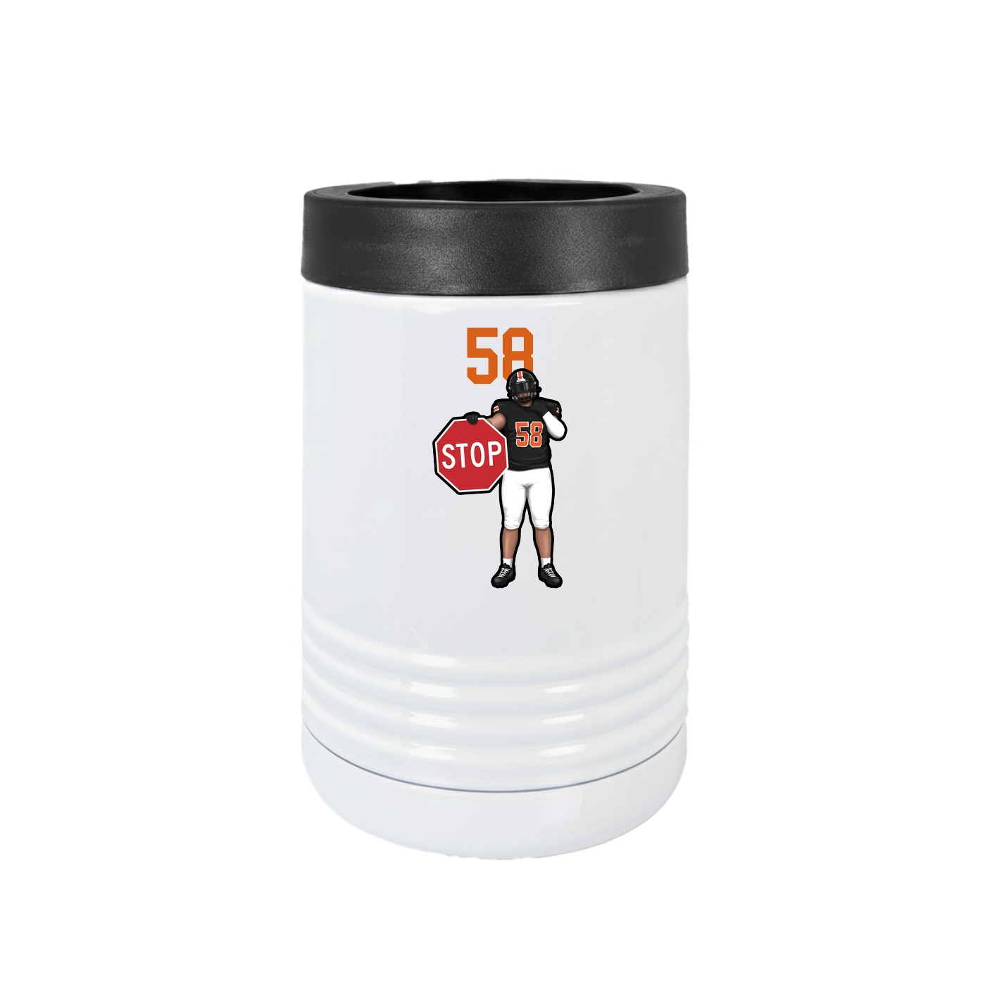 Beverage Holder — Number Top in White