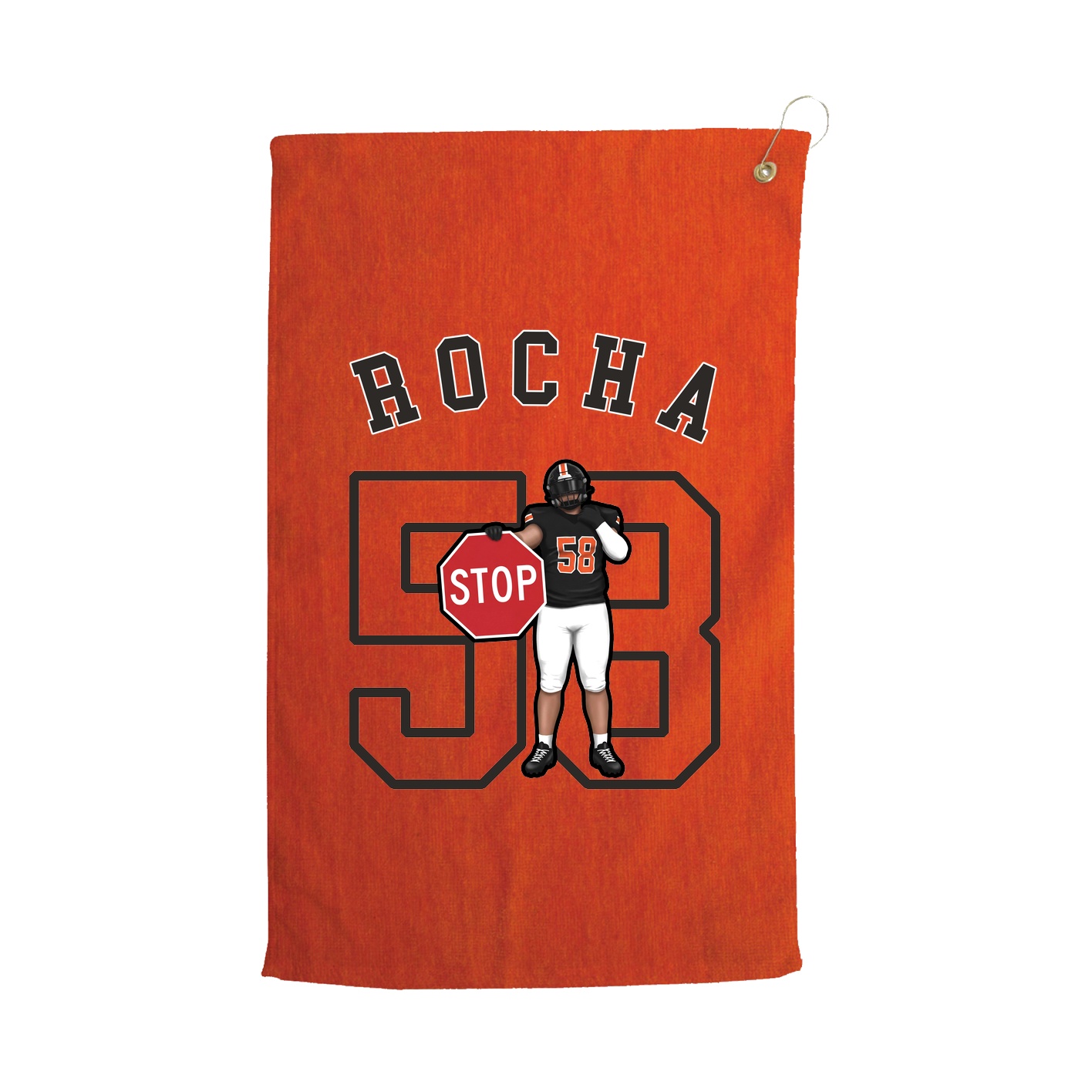 Golf Towel — Shirsey Arch in Orange