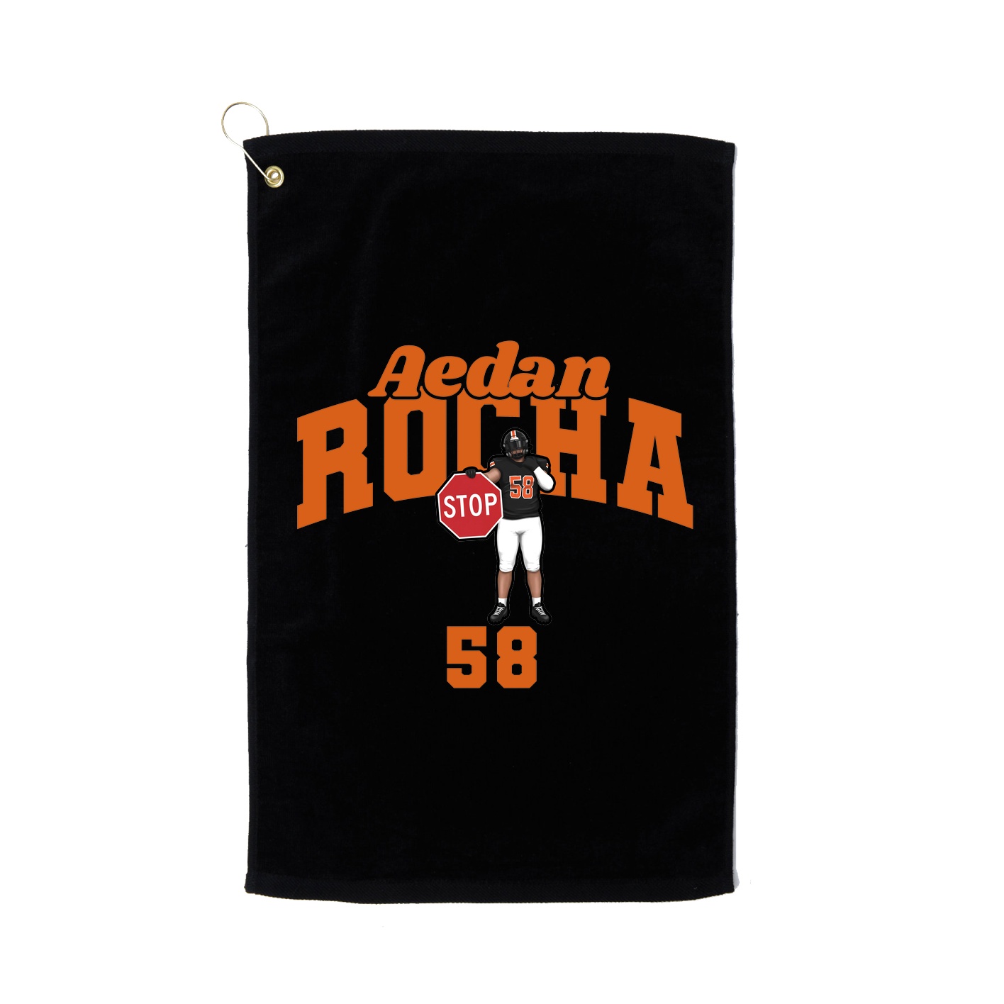 Golf Towel — Signature Arch in Black