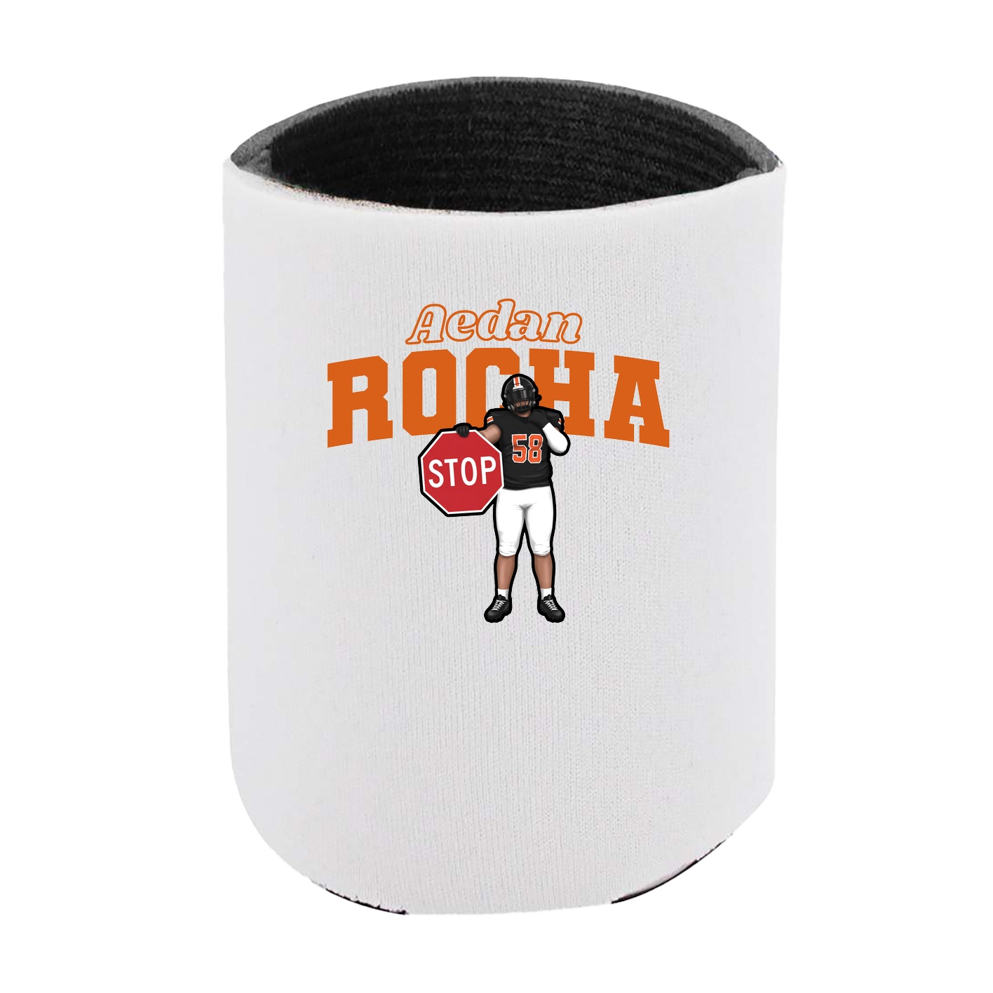 Can Holder — Name Arch in White