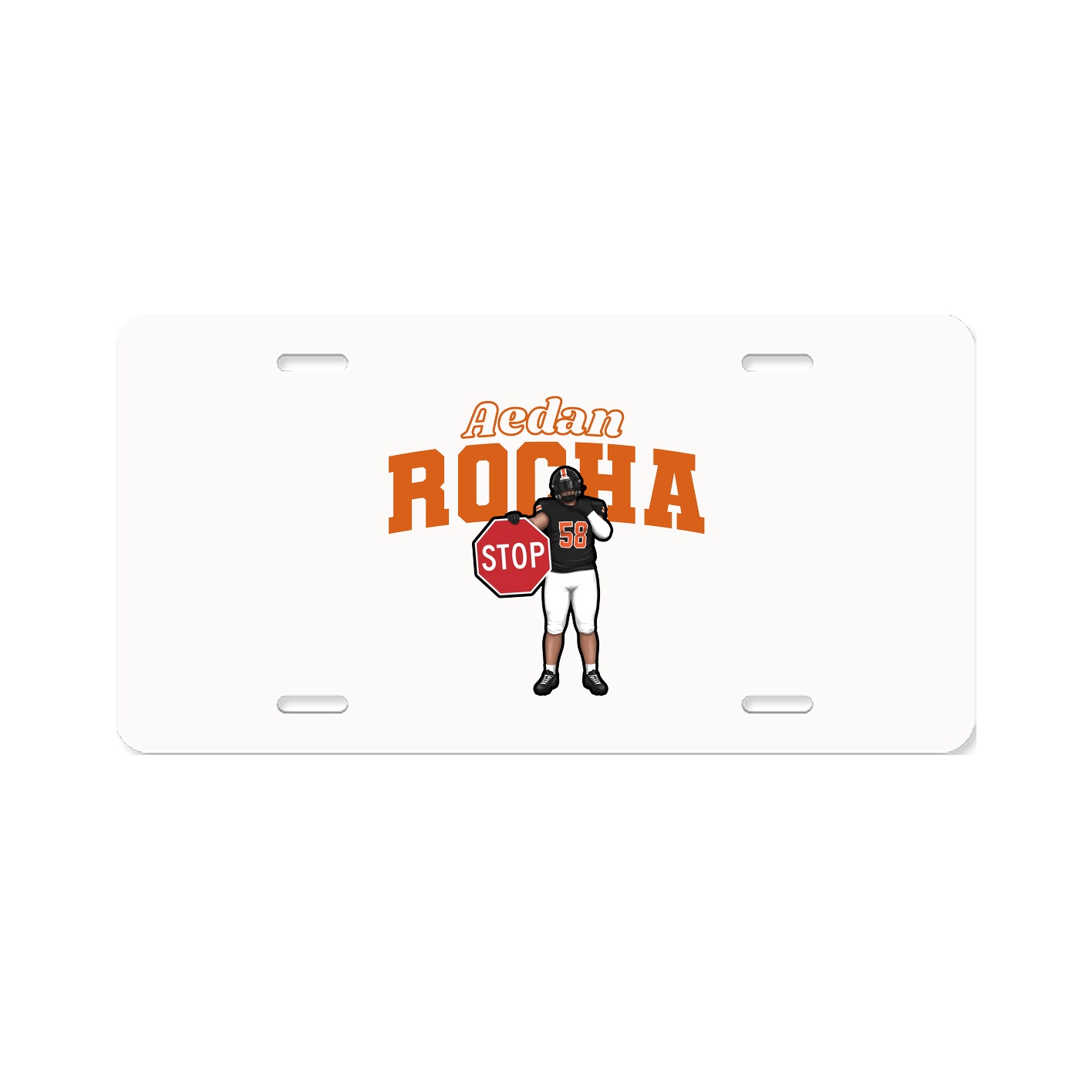 License Plate — Name Arch in Classic