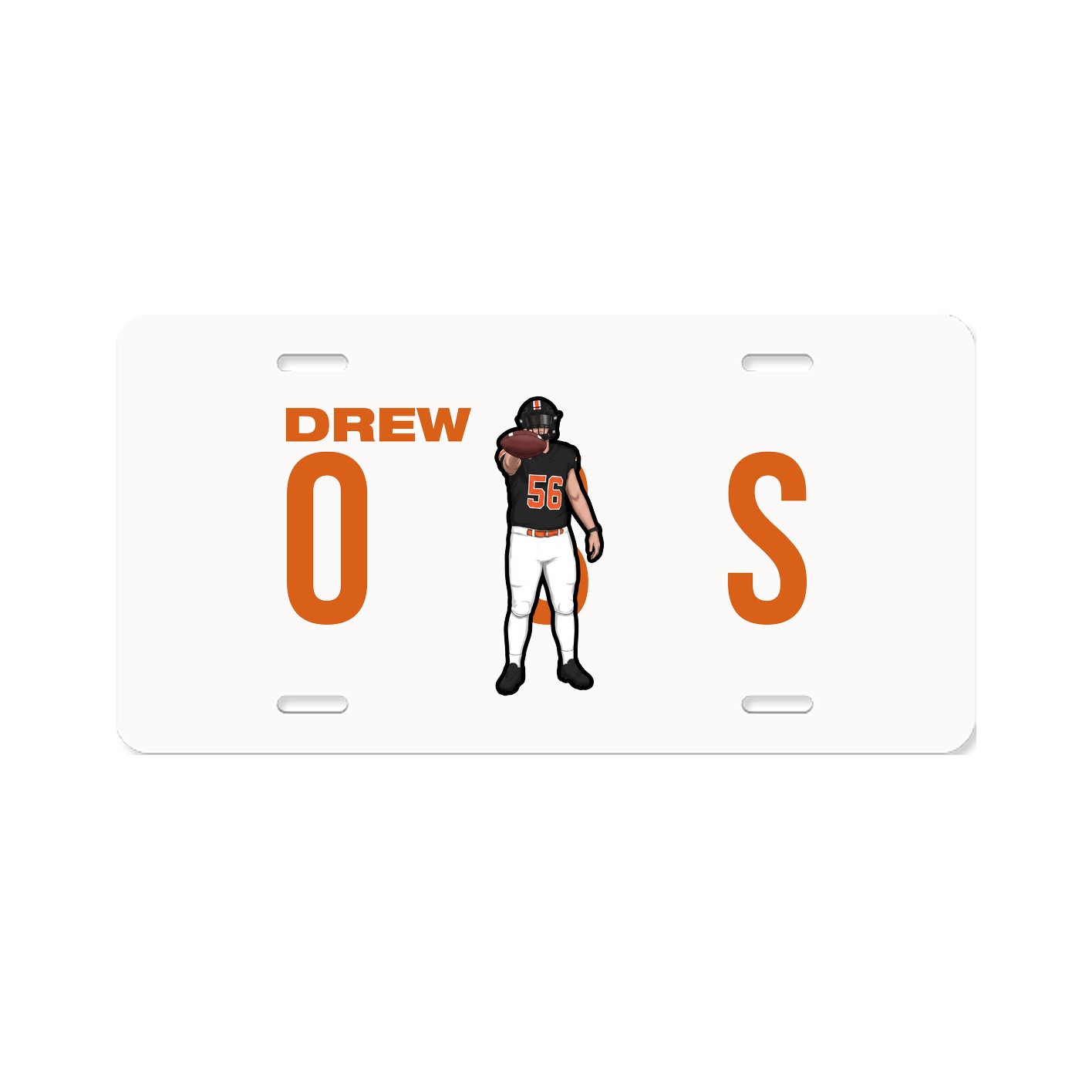 License Plate — Player Name in Classic