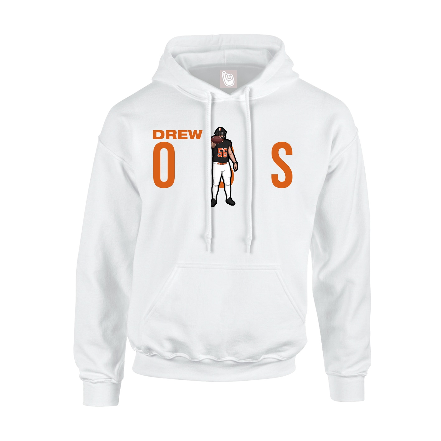 Hoodie — Player Name in White