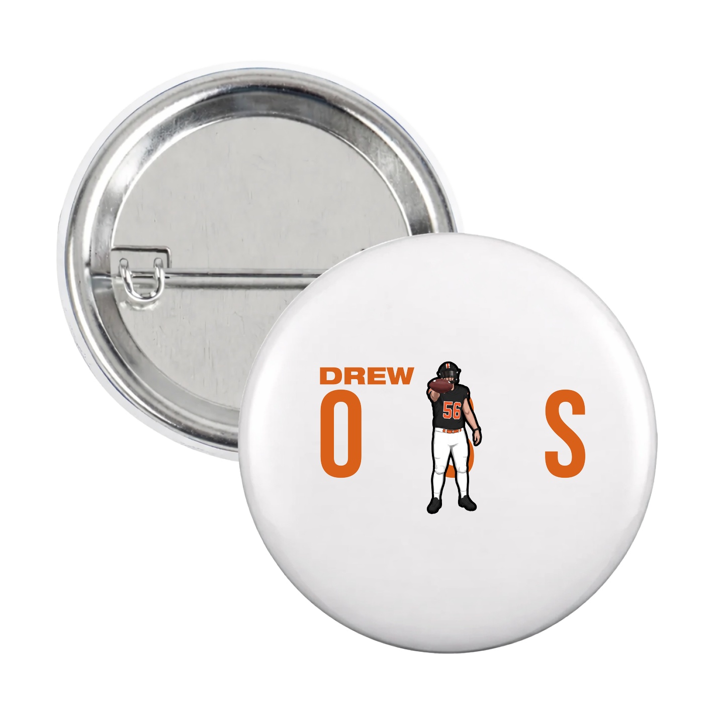 Game Day Button — Player Name in White