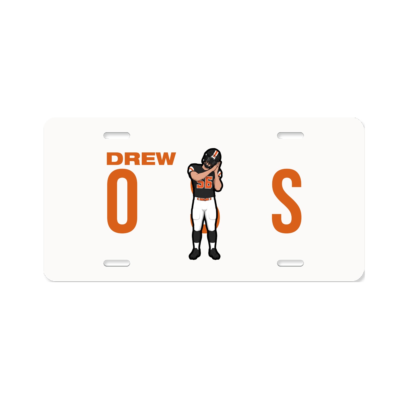 License Plate — Player Name in Classic