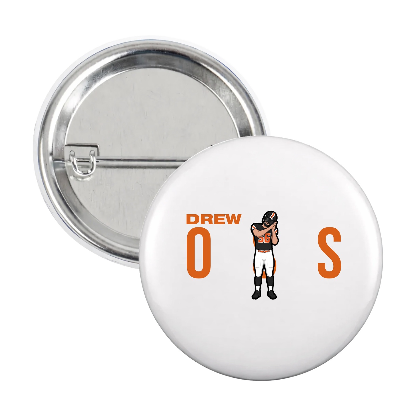 Game Day Button — Player Name in White