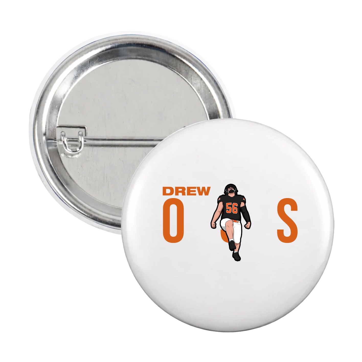 Game Day Button — Player Name in White