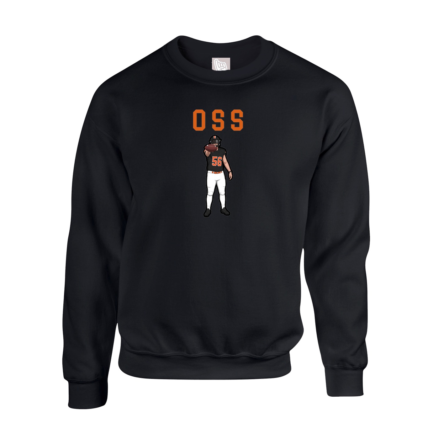 Fleece Crew — Shirsey in Black