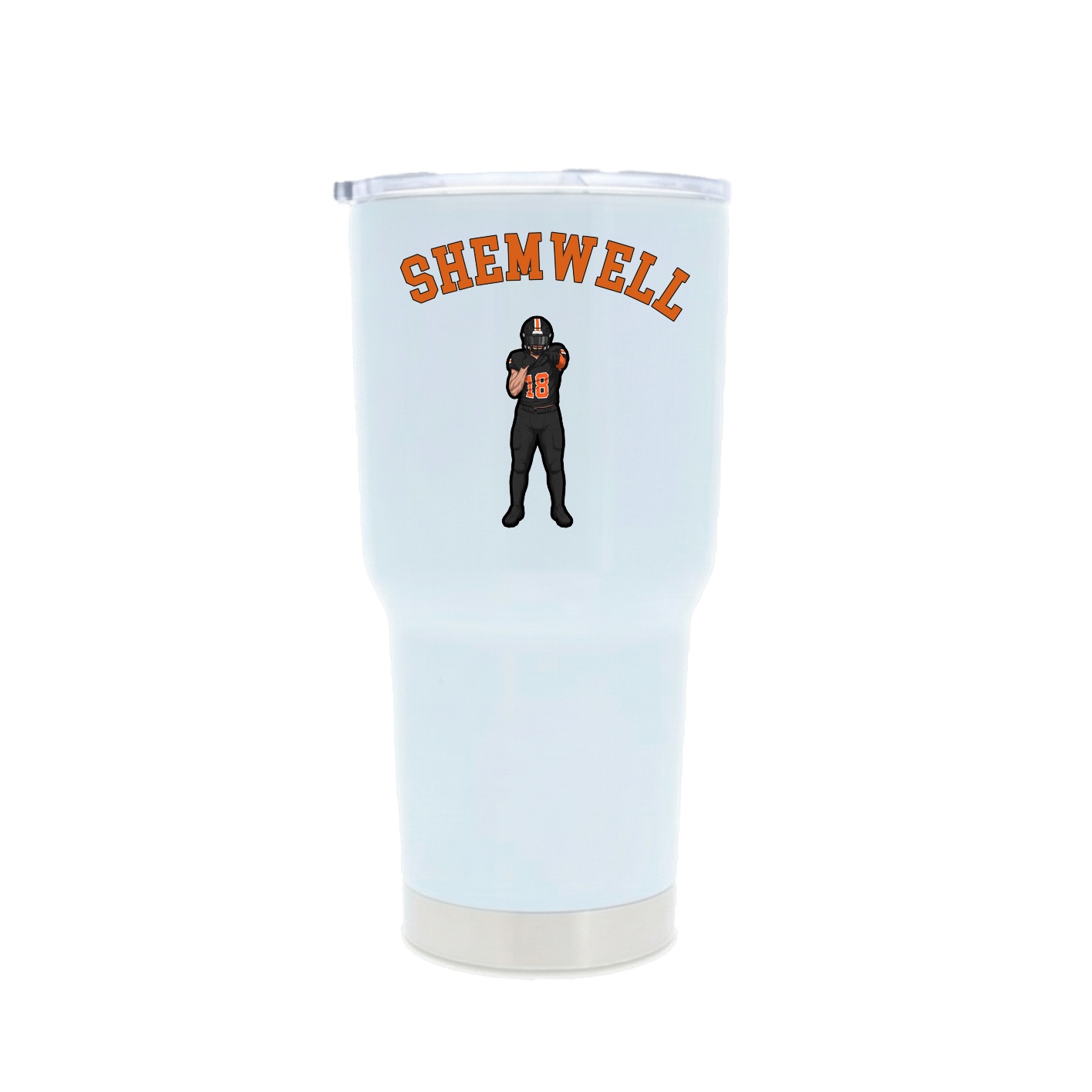30oz Stainless Steel Tumbler — Shirsey Arch in White