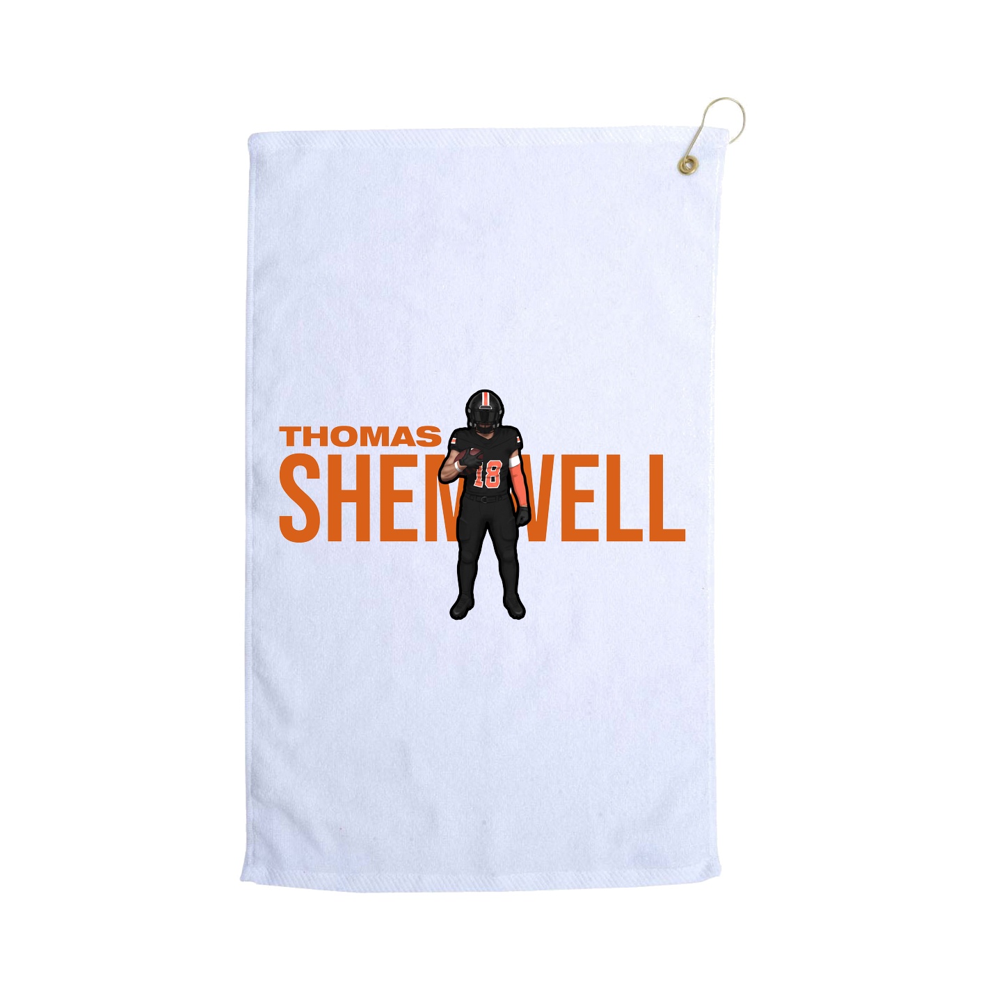 Golf Towel — Player Name in White