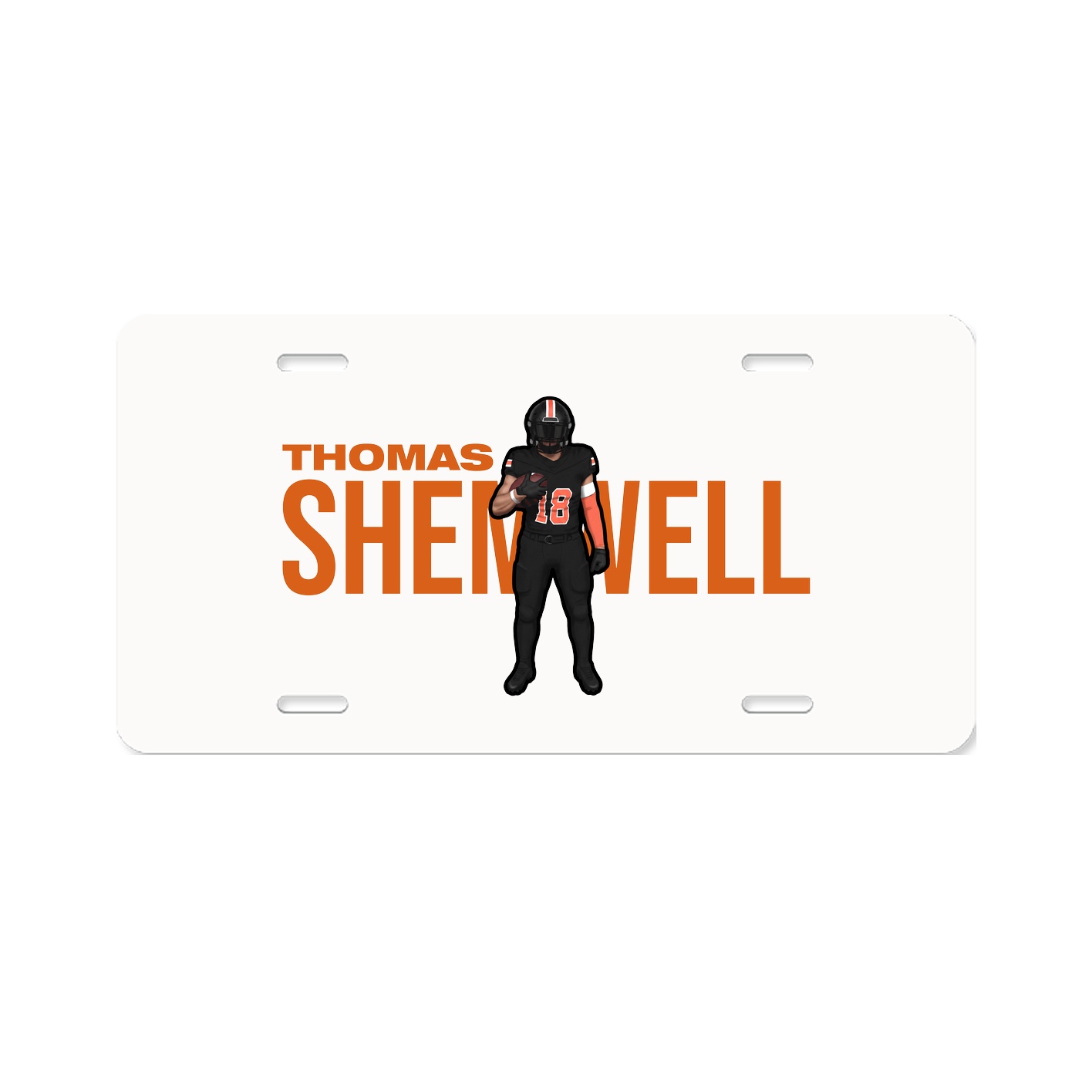 License Plate — Player Name in Classic