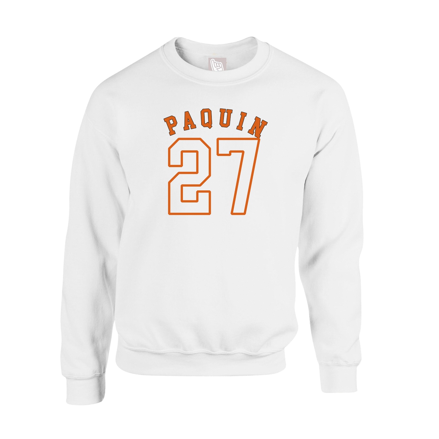Fleece Crew — Shirsey Arch in White