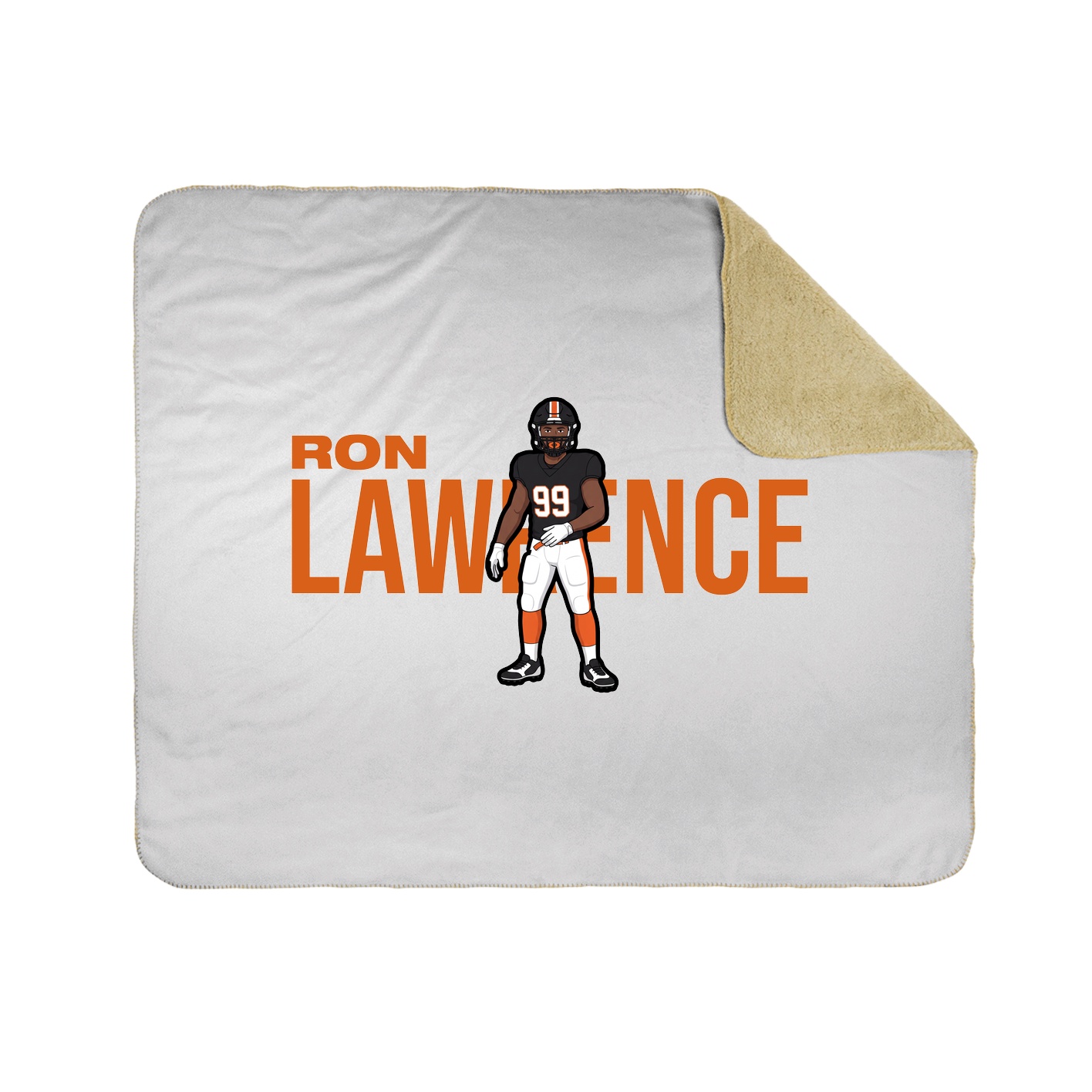 Throw Blanket — Player Name in White